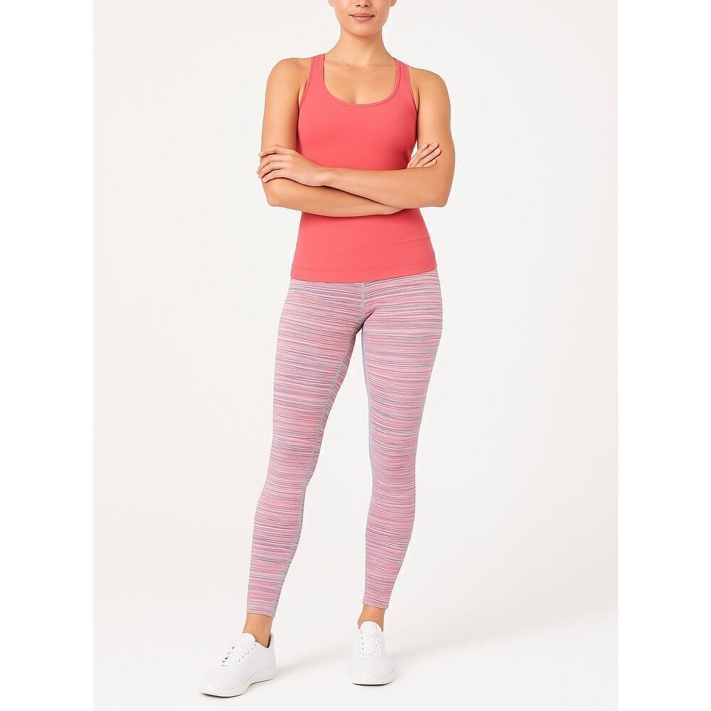 Lululemon Wunder Under Leggings Pink Multi Stripe Size 6